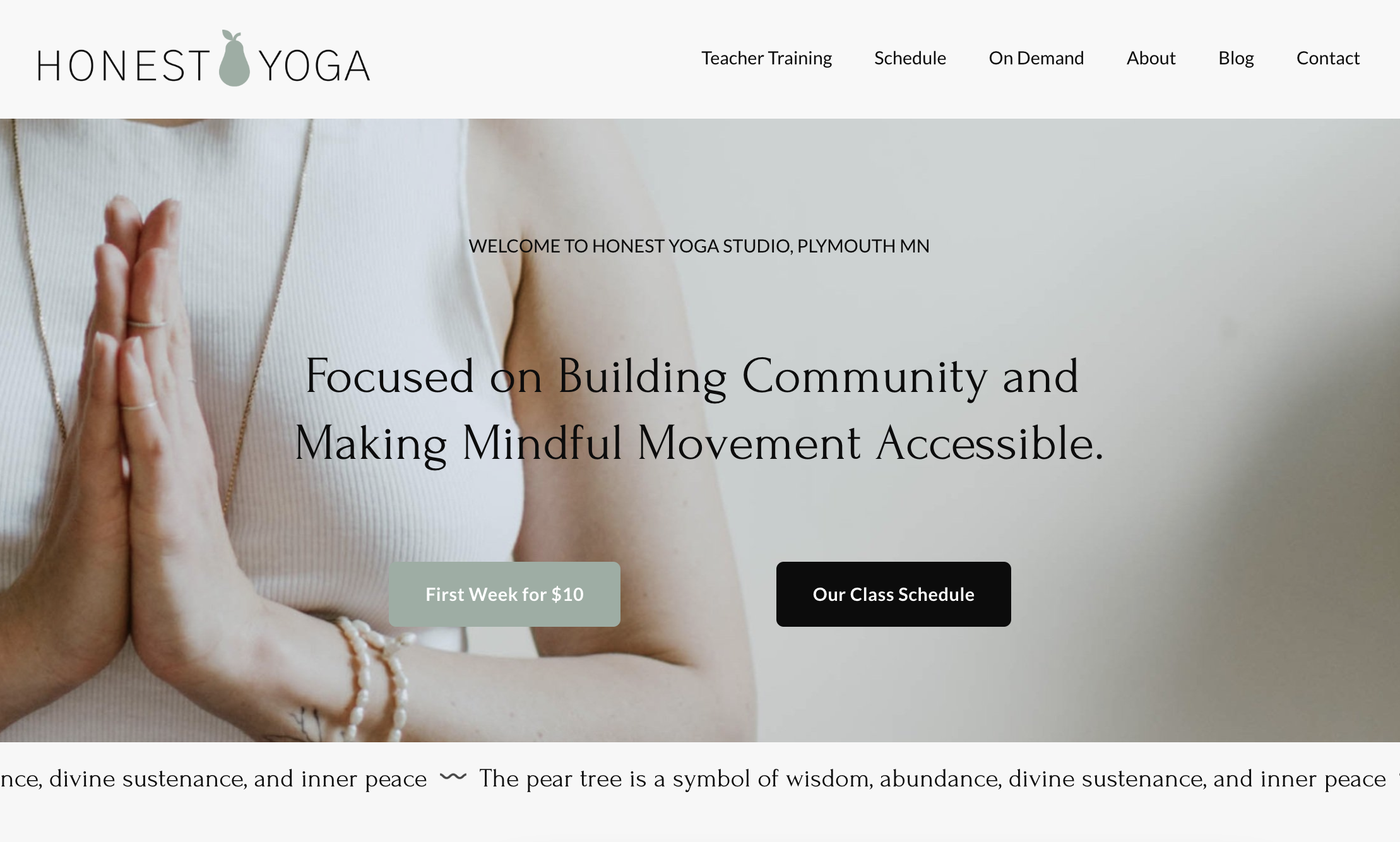 Honest Yoga - Website